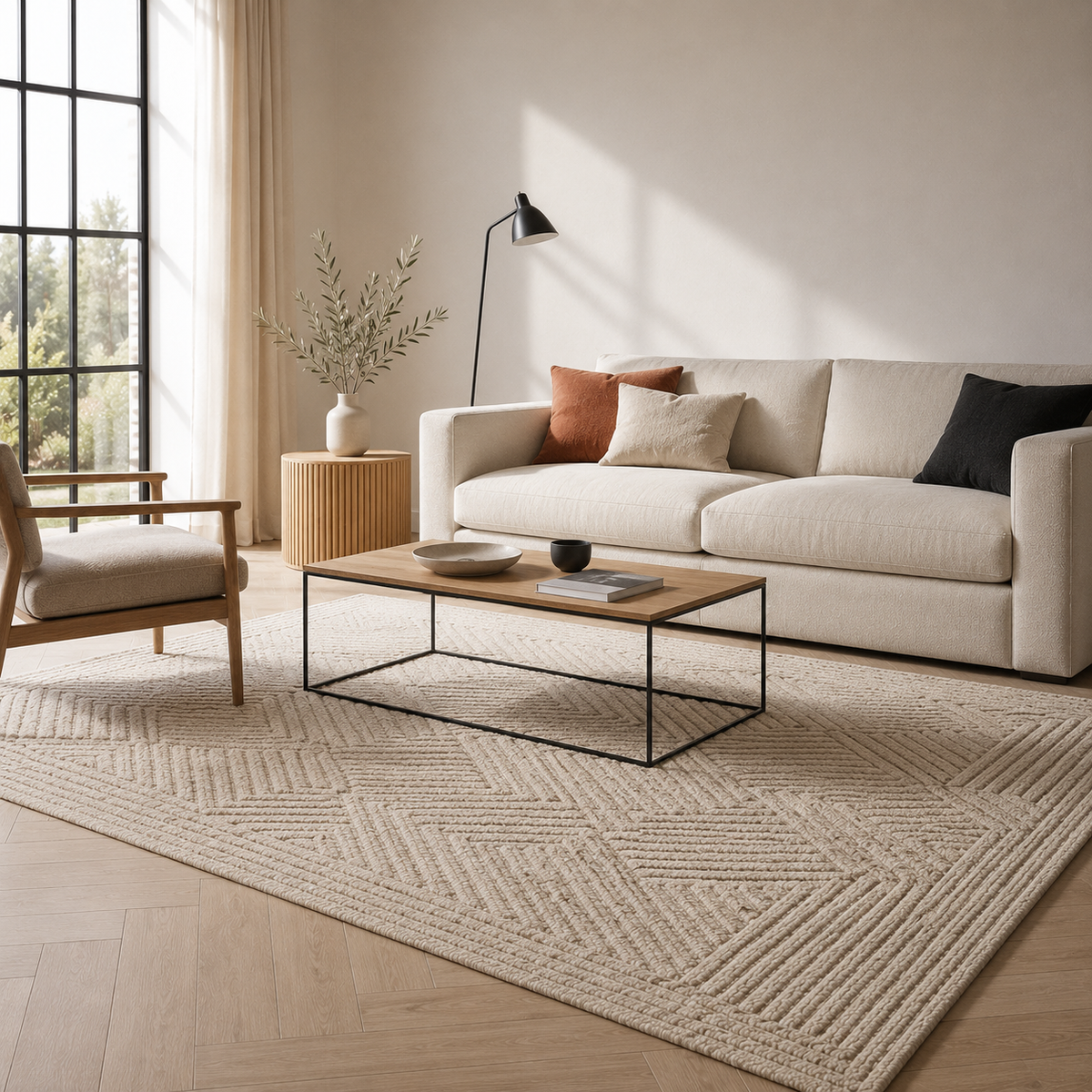 Comment choisir un tapis salon moderne pour un intérieur épuré Image