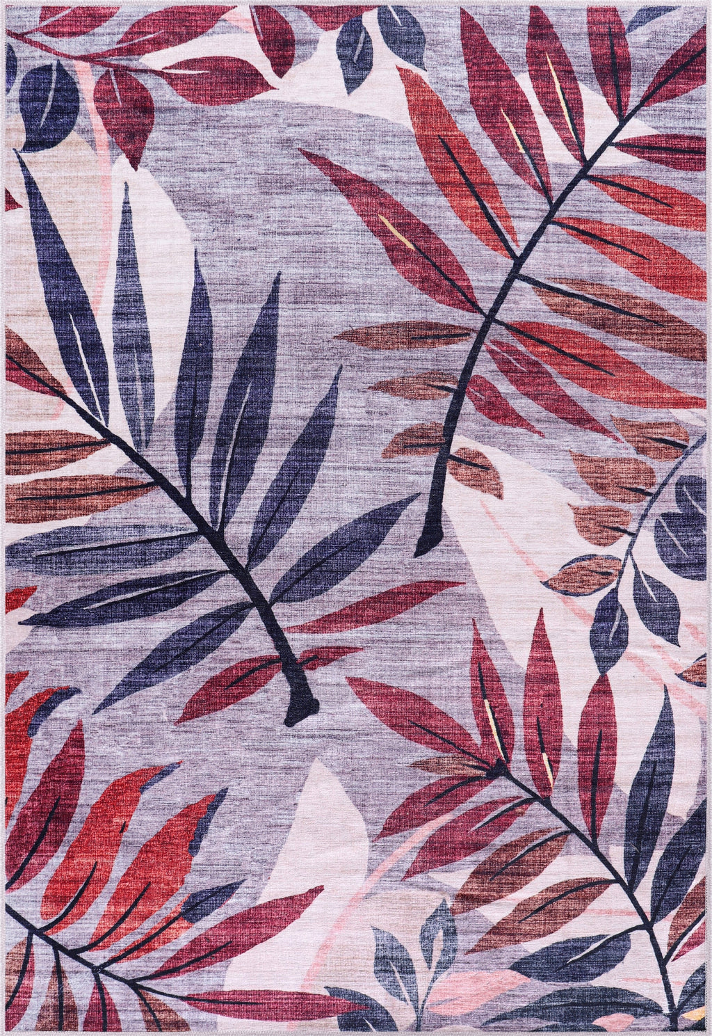 Détail du motif du tapis classique crème et blanc lavable Milos