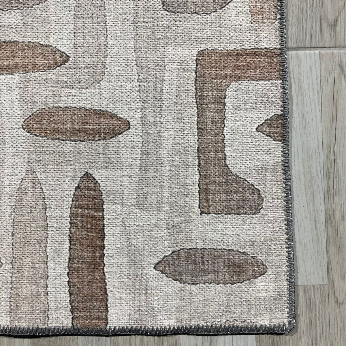 Tapis Géométrique Moderne Bleu Marine Lavable Maeva, vue 13