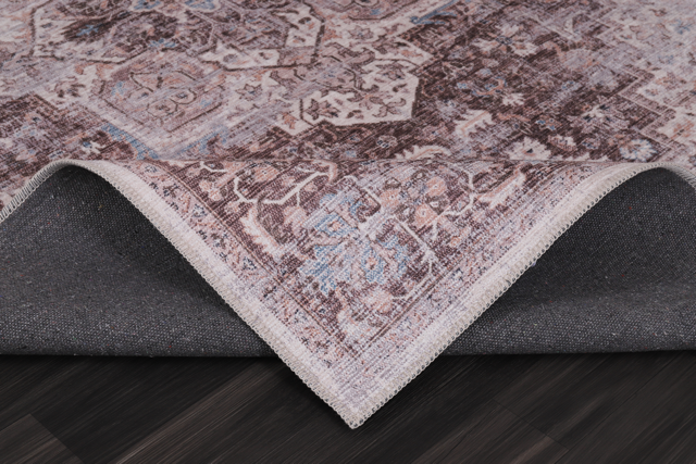 Tapis Abstrait Gris Lavable Valentine, vue 7