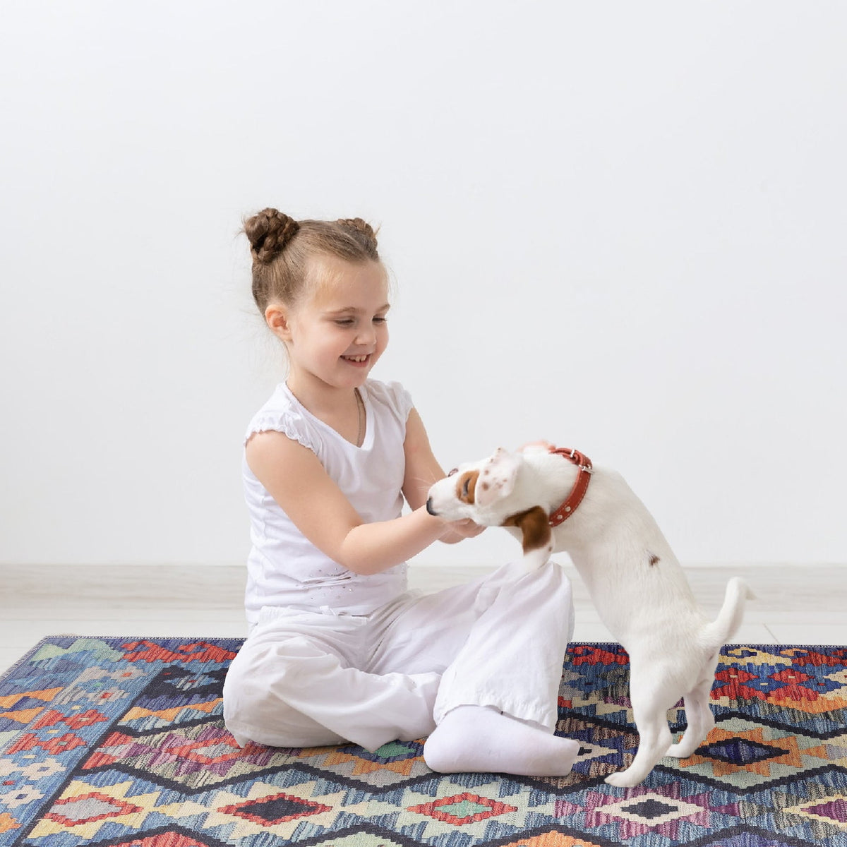 Tapis Ethnique Bordeaux Lavable Ophélie, vue 9