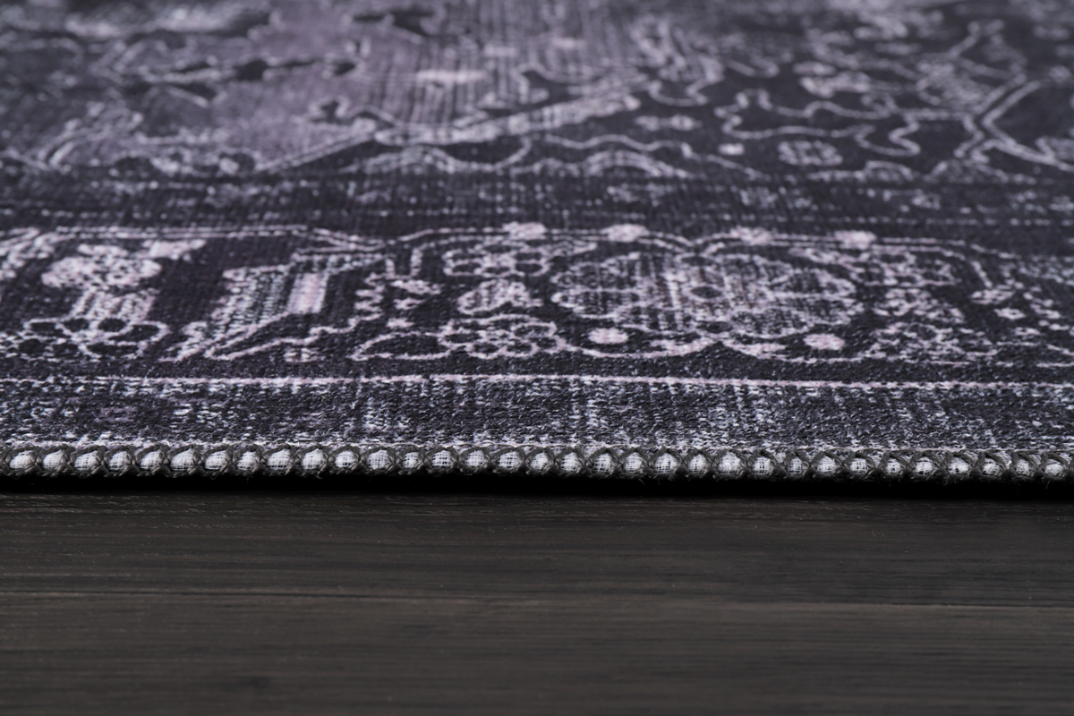 Tapis Vintage Gris Lavable Céleste, vue 6
