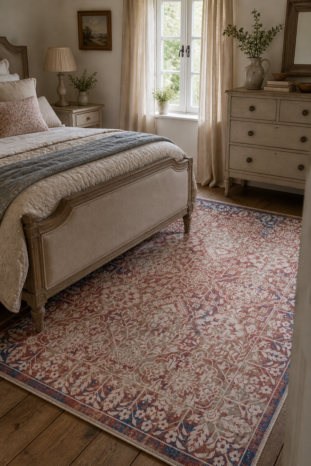 Tapis Abstrait Gris Lavable Cassiopée, vue 5