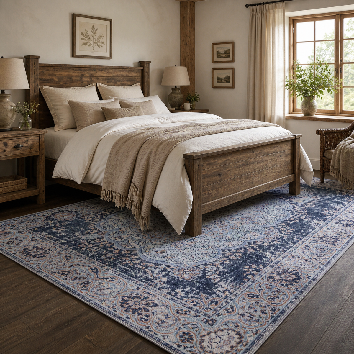 Tapis Abstrait Gris Lavable Sienna, vue 3
