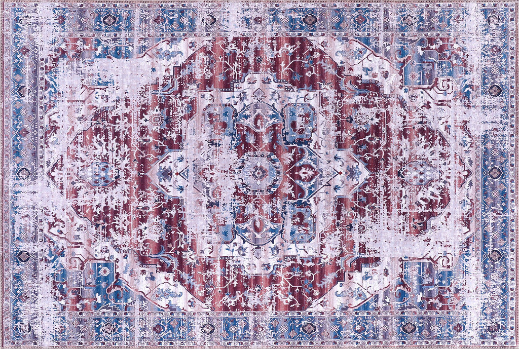 Tapis Vintage Gris Lavable Daphné, vue principale