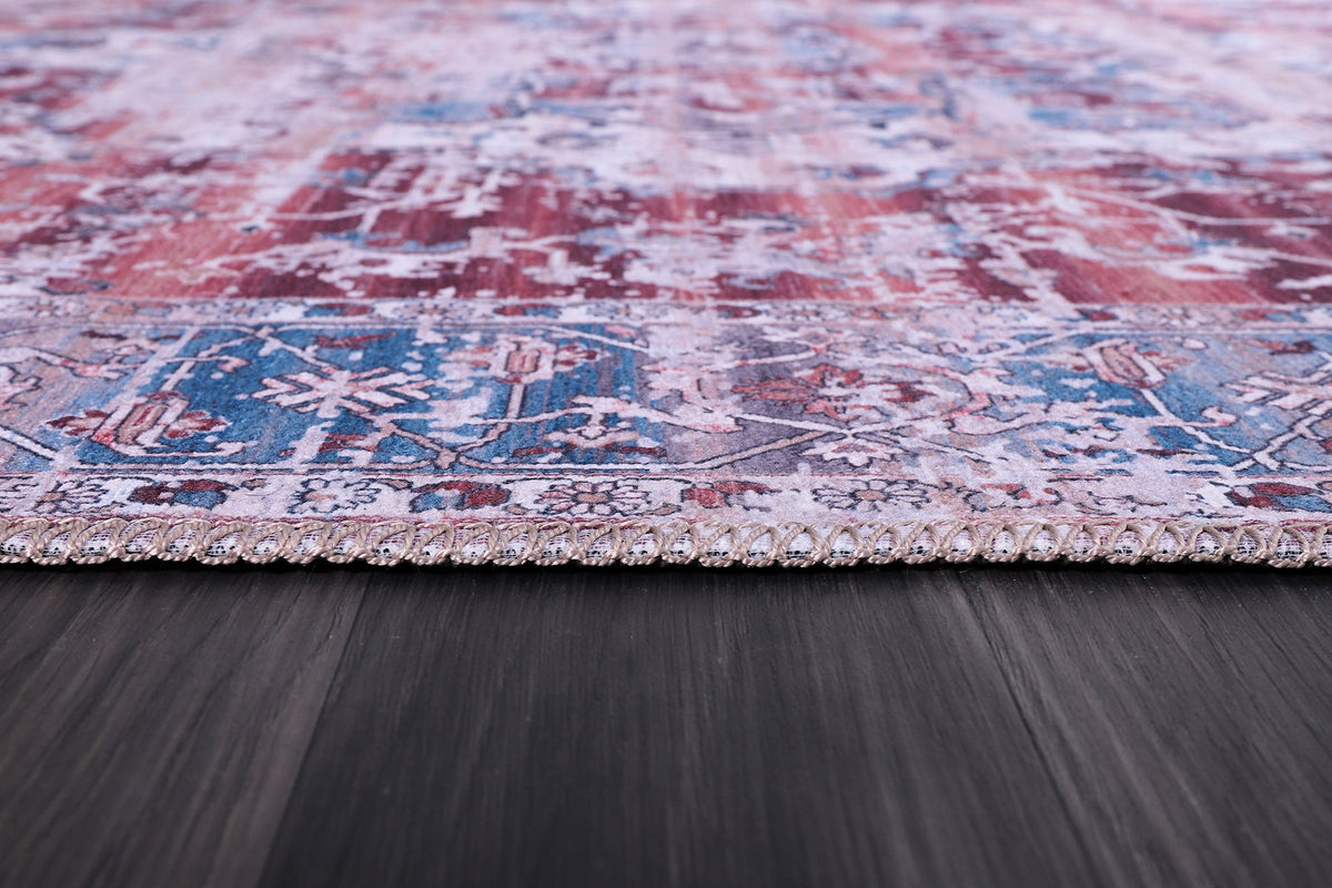 Tapis Vintage Gris Lavable Daphné, vue 3