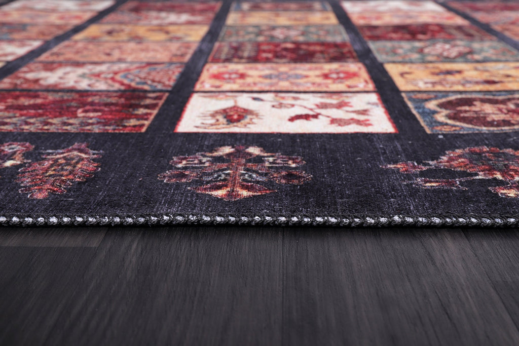 Tapis Ethnique Vintage Crème et Blanc Lavable Anya, vue 4