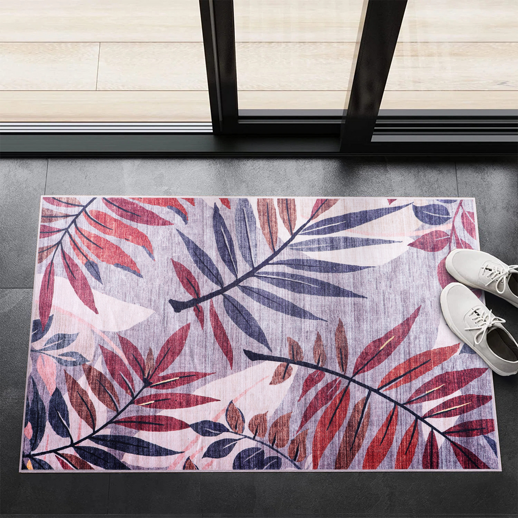 Tapis Classique Crème et Blanc Lavable Milos, vue 4
