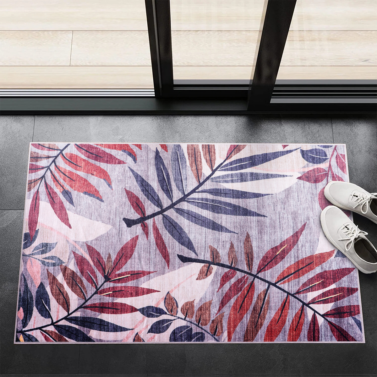 Tapis Classique Crème et Blanc Lavable Milos, vue 4