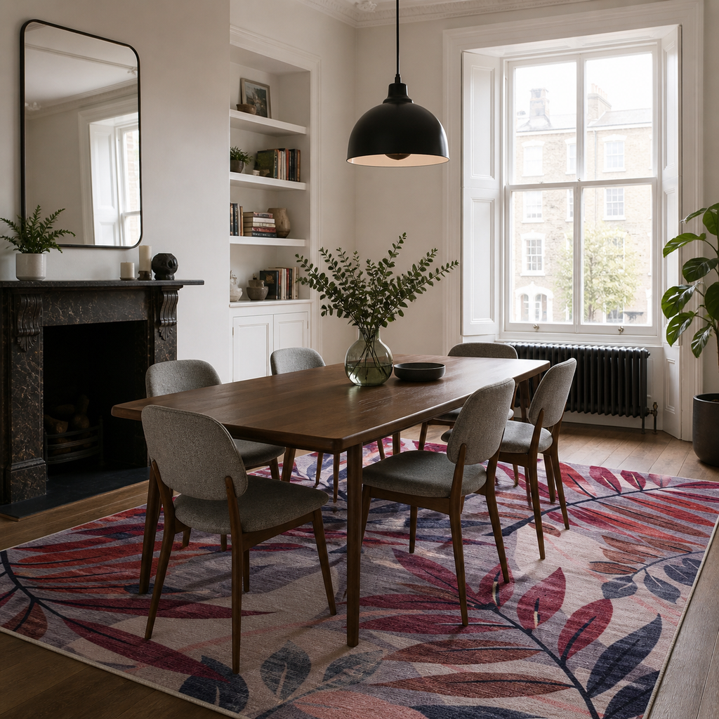 Tapis Classique Crème et Blanc Lavable Milos, vue 10