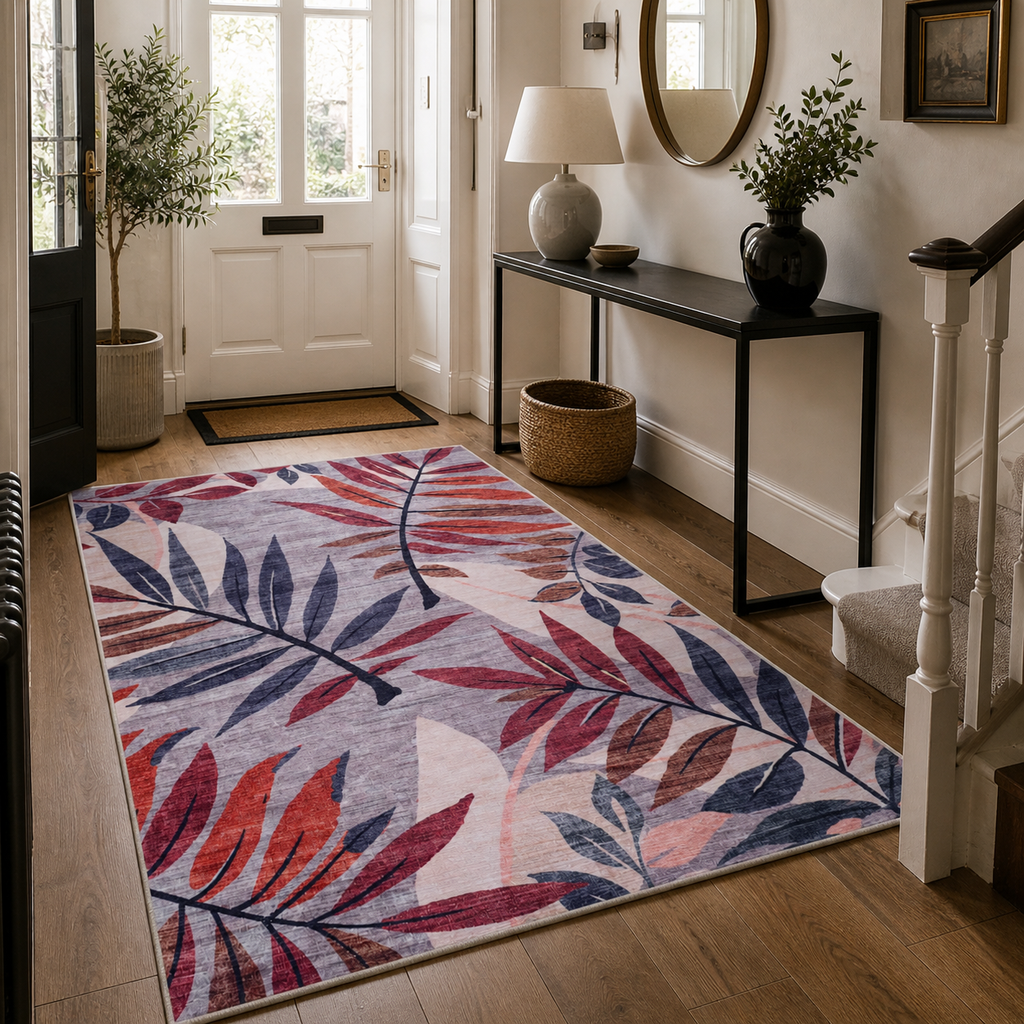 Tapis Classique Crème et Blanc Lavable Milos, vue 3