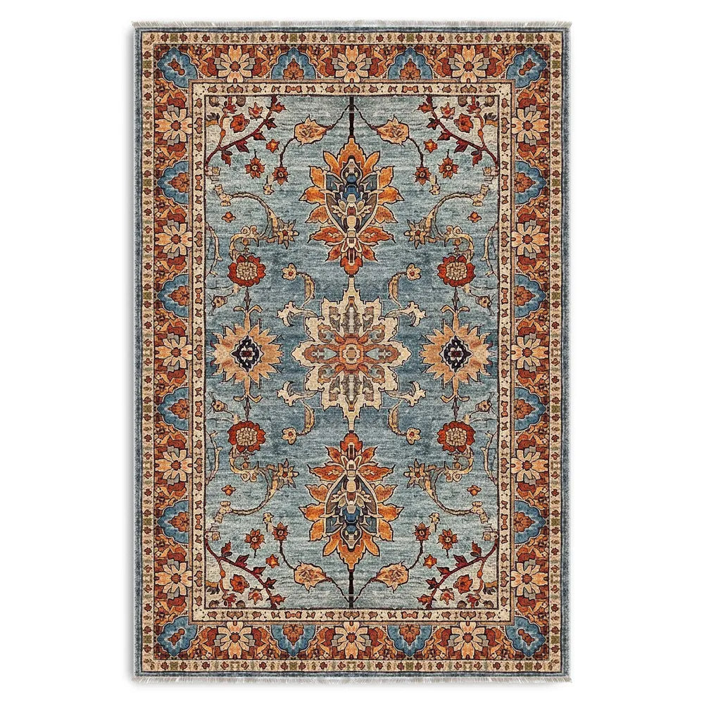 Tapis Géométrique Moderne Crème et Blanc Lavable Félicie, vue 10