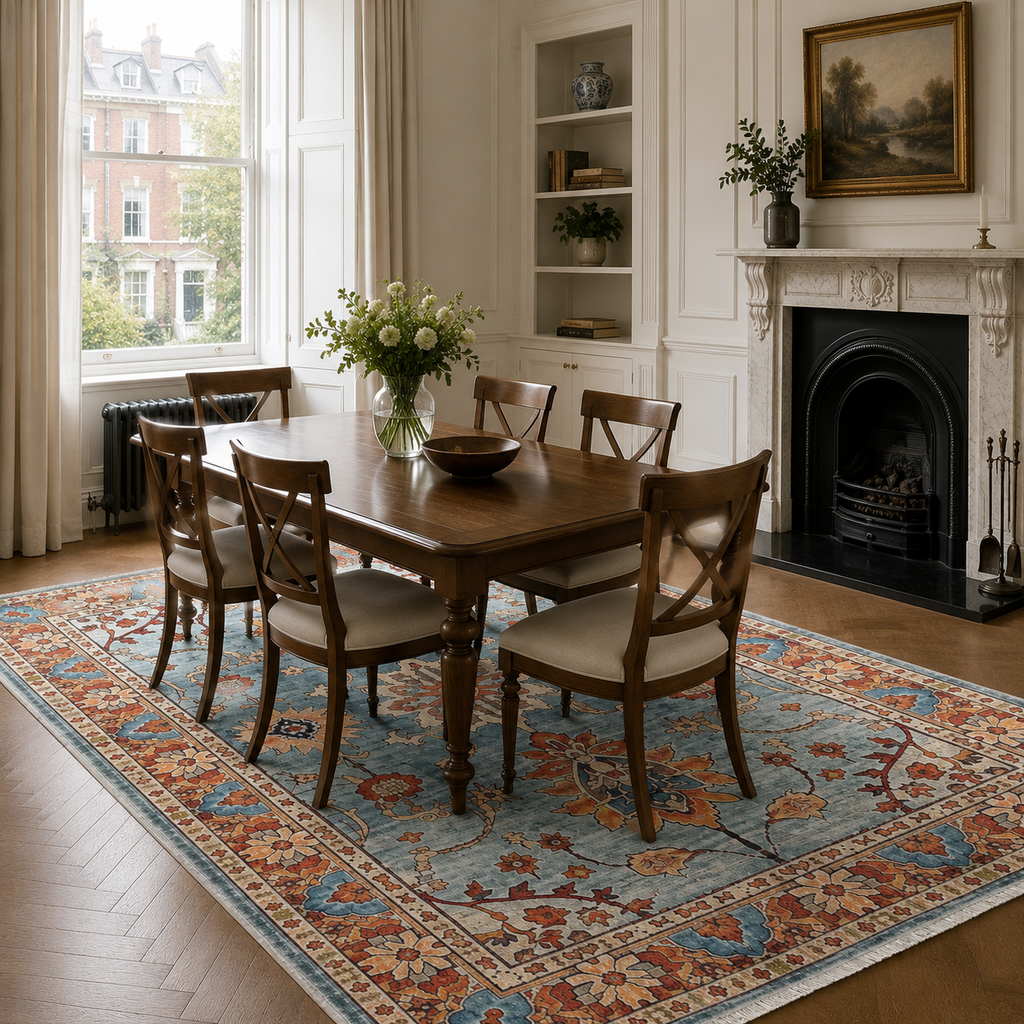 Tapis Géométrique Moderne Crème et Blanc Lavable Félicie, vue 3