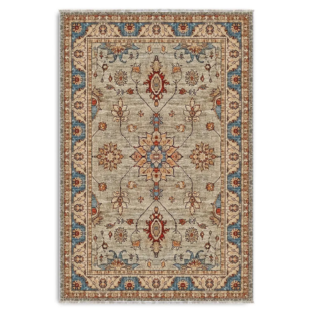 Tapis Classique Crème et Blanc Lavable Cléo, vue 10