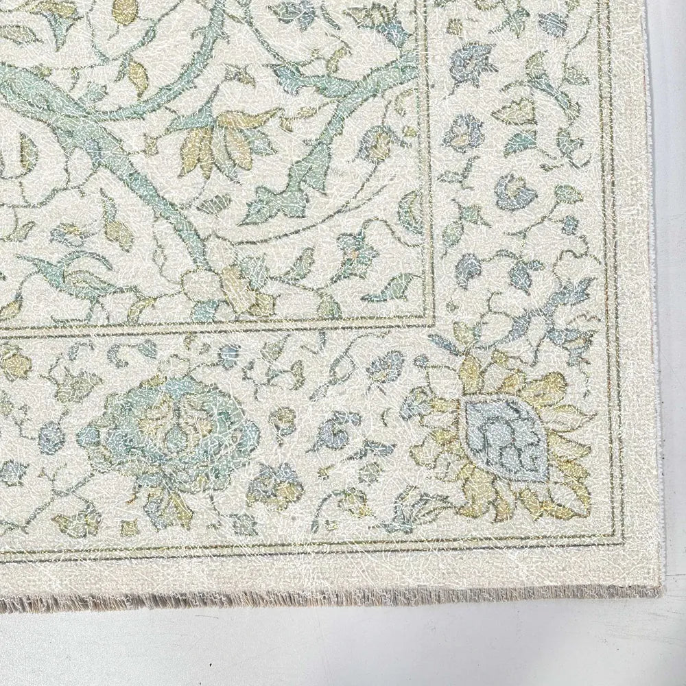 Tapis Classique Vintage Crème et Blanc Lavable Lison, vue 3