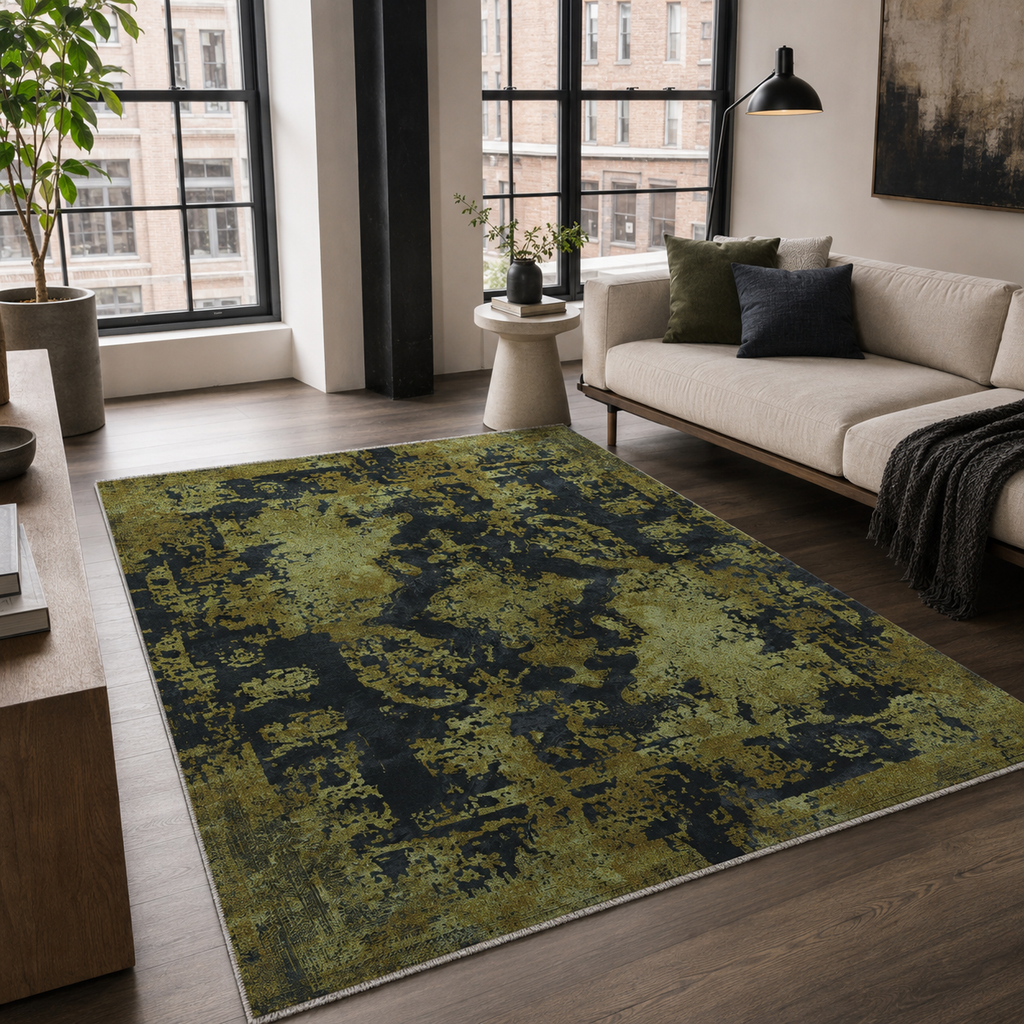 Tapis Vintage Gris Lavable Lima, vue 9