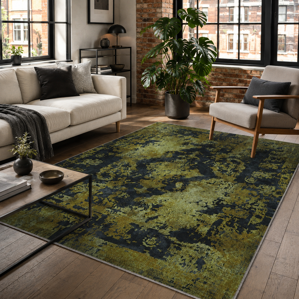 Tapis Vintage Gris Lavable Lima, vue 10