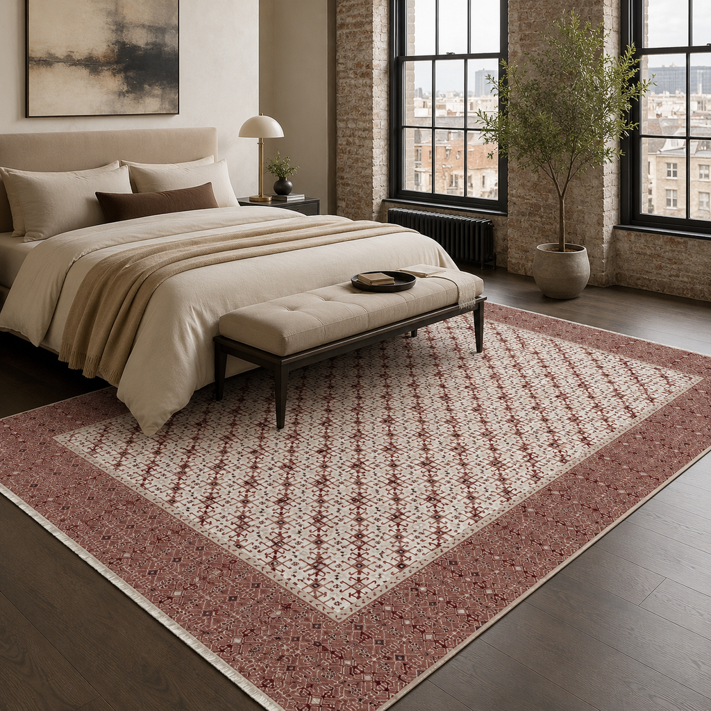 Tapis Ethnique Gris Lavable Émilie, vue 10