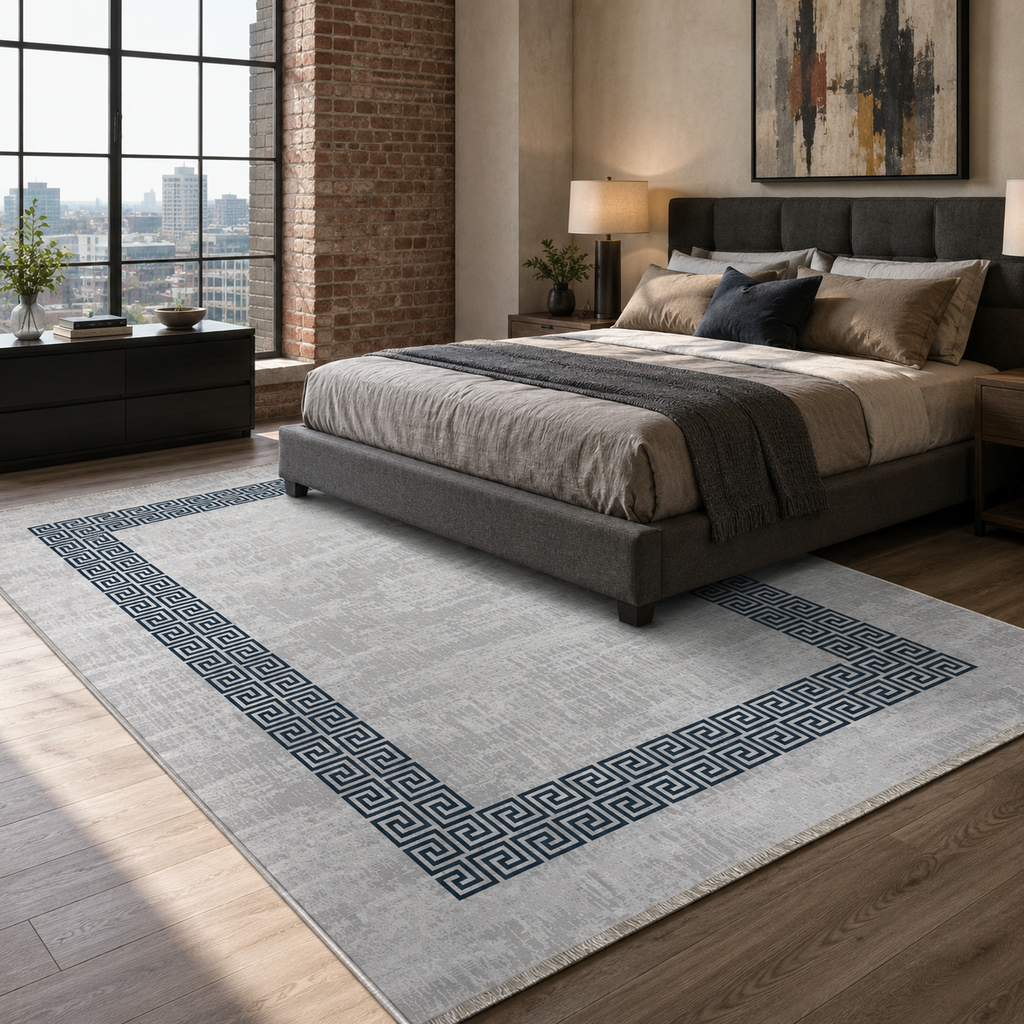 Tapis Classique Gris Lavable Ilona, vue 5
