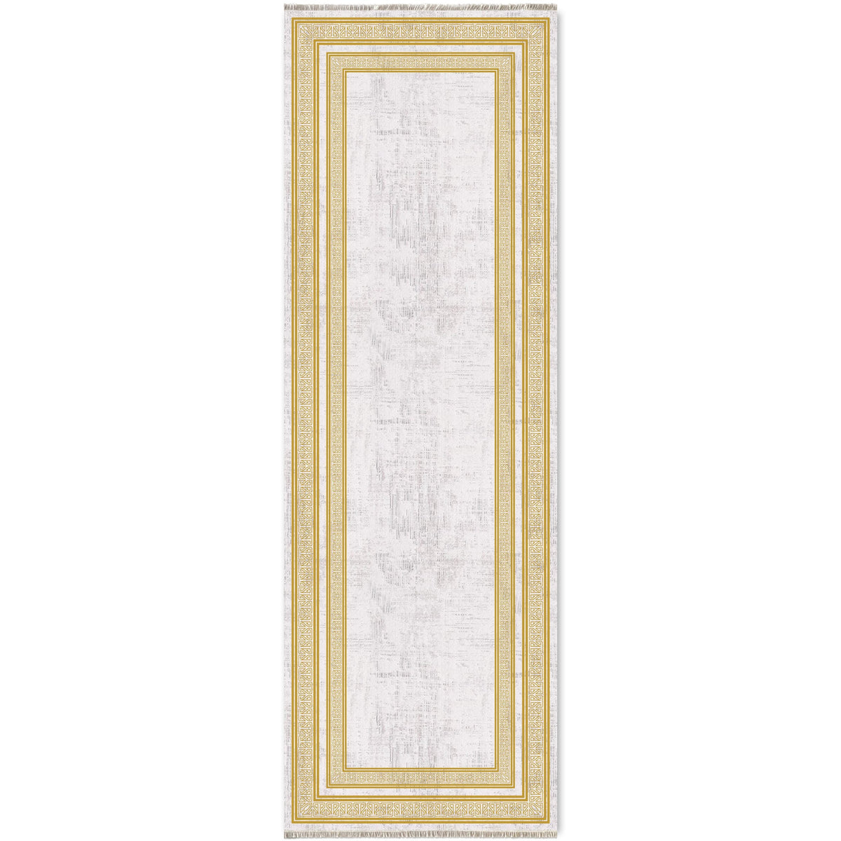Détail du motif du tapis classique gris lavable Mélodie