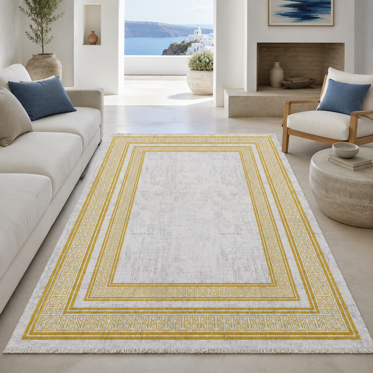 Tapis Classique Gris Lavable Mélodie, vue 3
