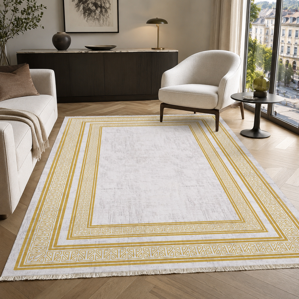 Tapis Classique Gris Lavable Mélodie, vue 5