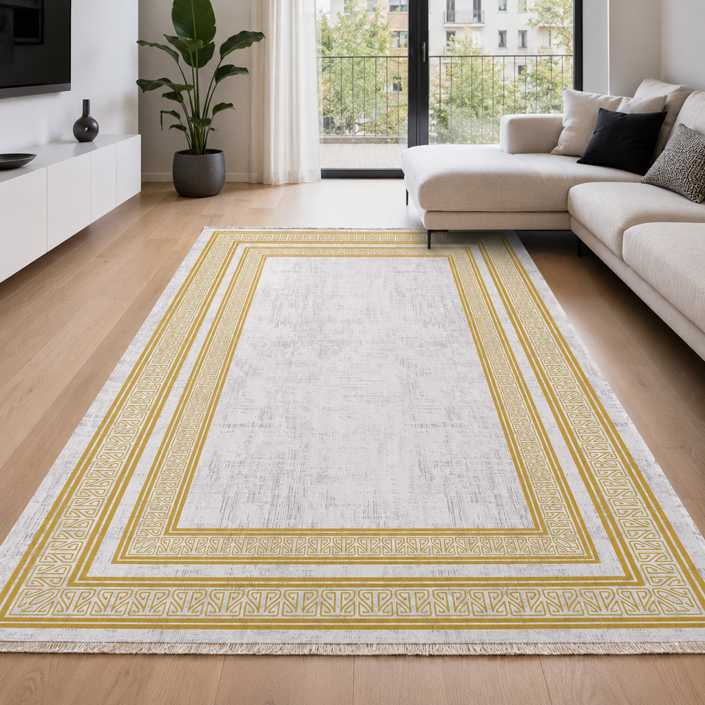 Tapis Classique Gris Lavable Mélodie, vue 7