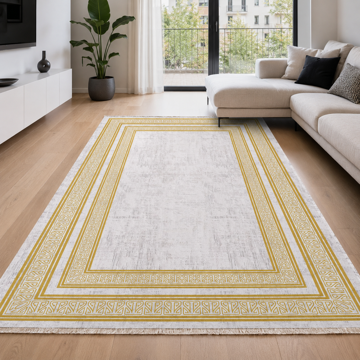 Tapis Classique Gris Lavable Mélodie, vue 7