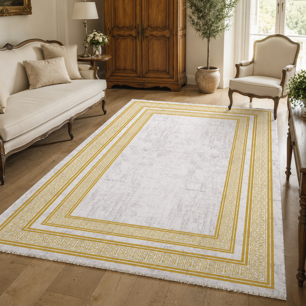 Tapis Classique Gris Lavable Mélodie, vue 10