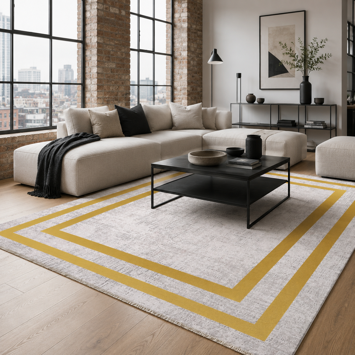 Tapis Classique Gris Lavable Diane, vue principale