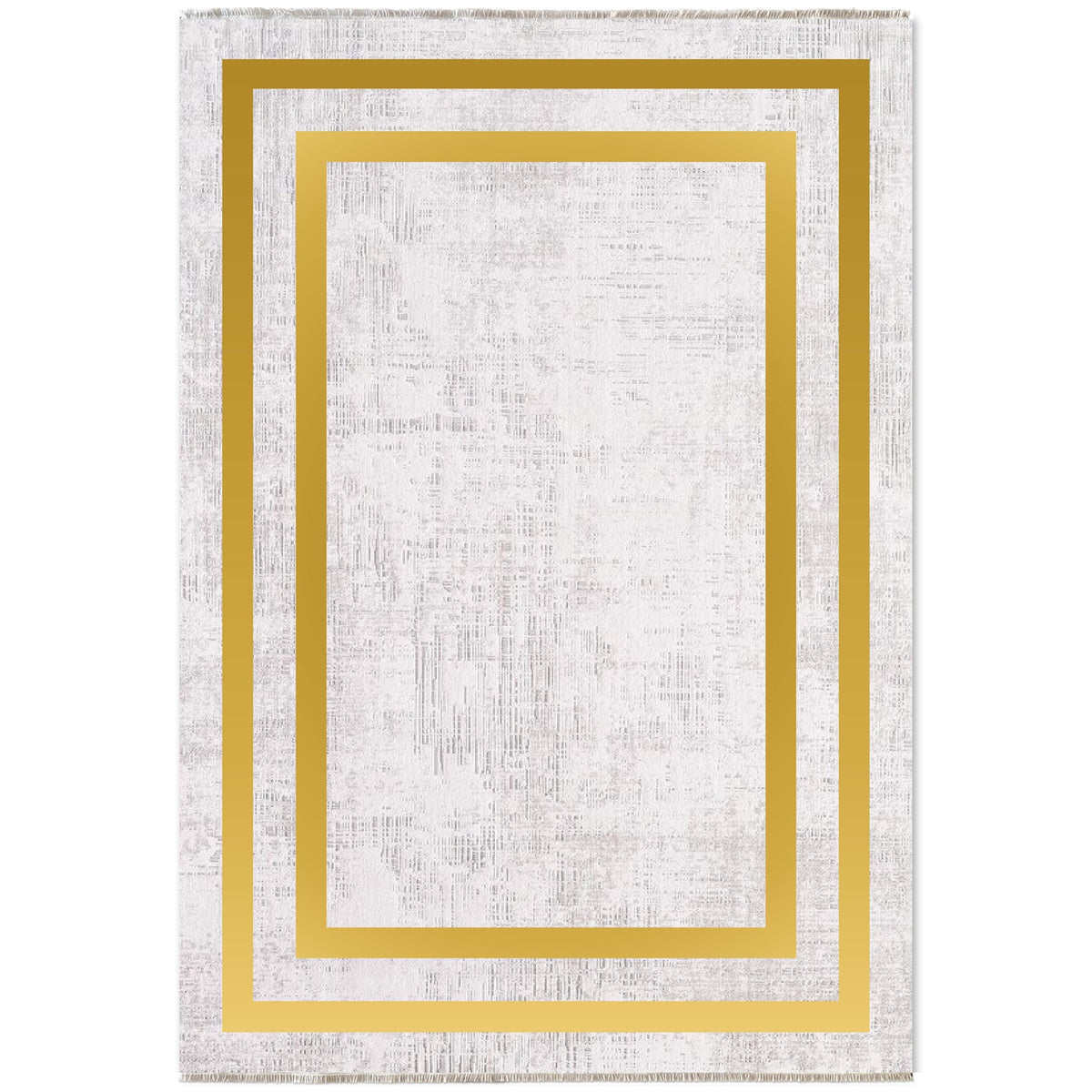 Détail du motif du tapis classique gris lavable Diane
