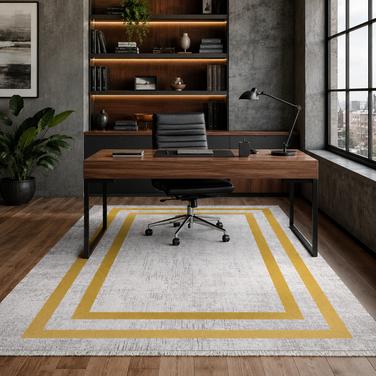 Tapis Classique Gris Lavable Diane, vue 6