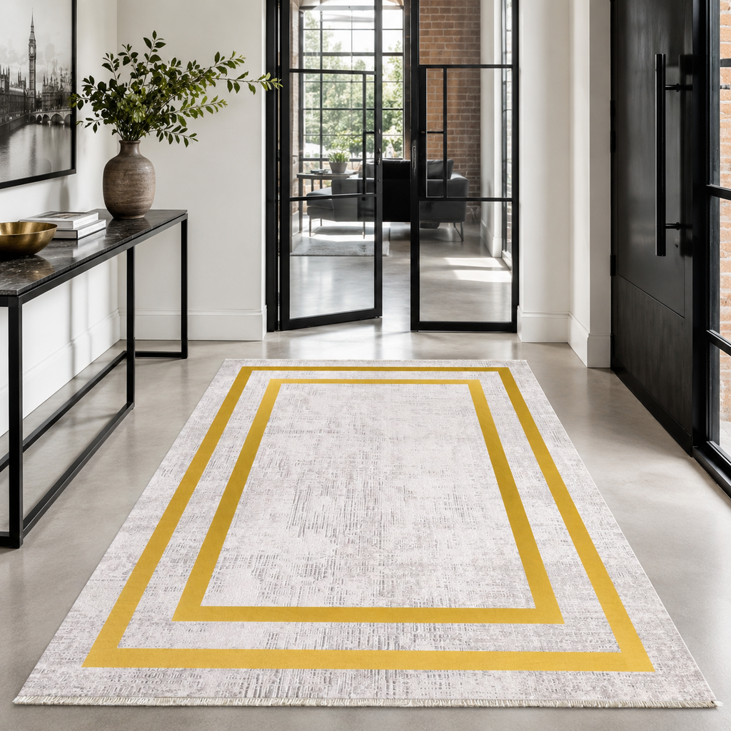 Tapis Classique Gris Lavable Diane, vue 7