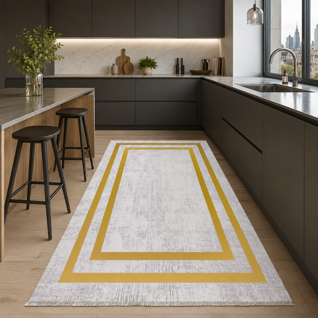 Tapis Classique Gris Lavable Diane, vue 8