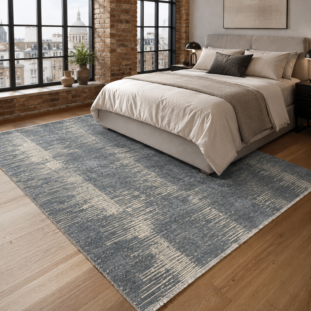 Tapis Moderne Gris Lavable Bérénice, vue 5