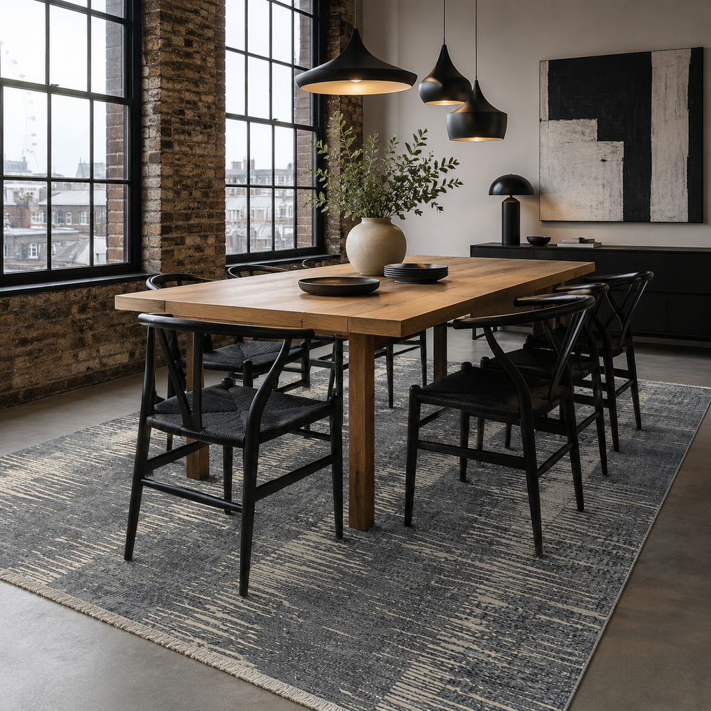Tapis Moderne Gris Lavable Bérénice, vue 6