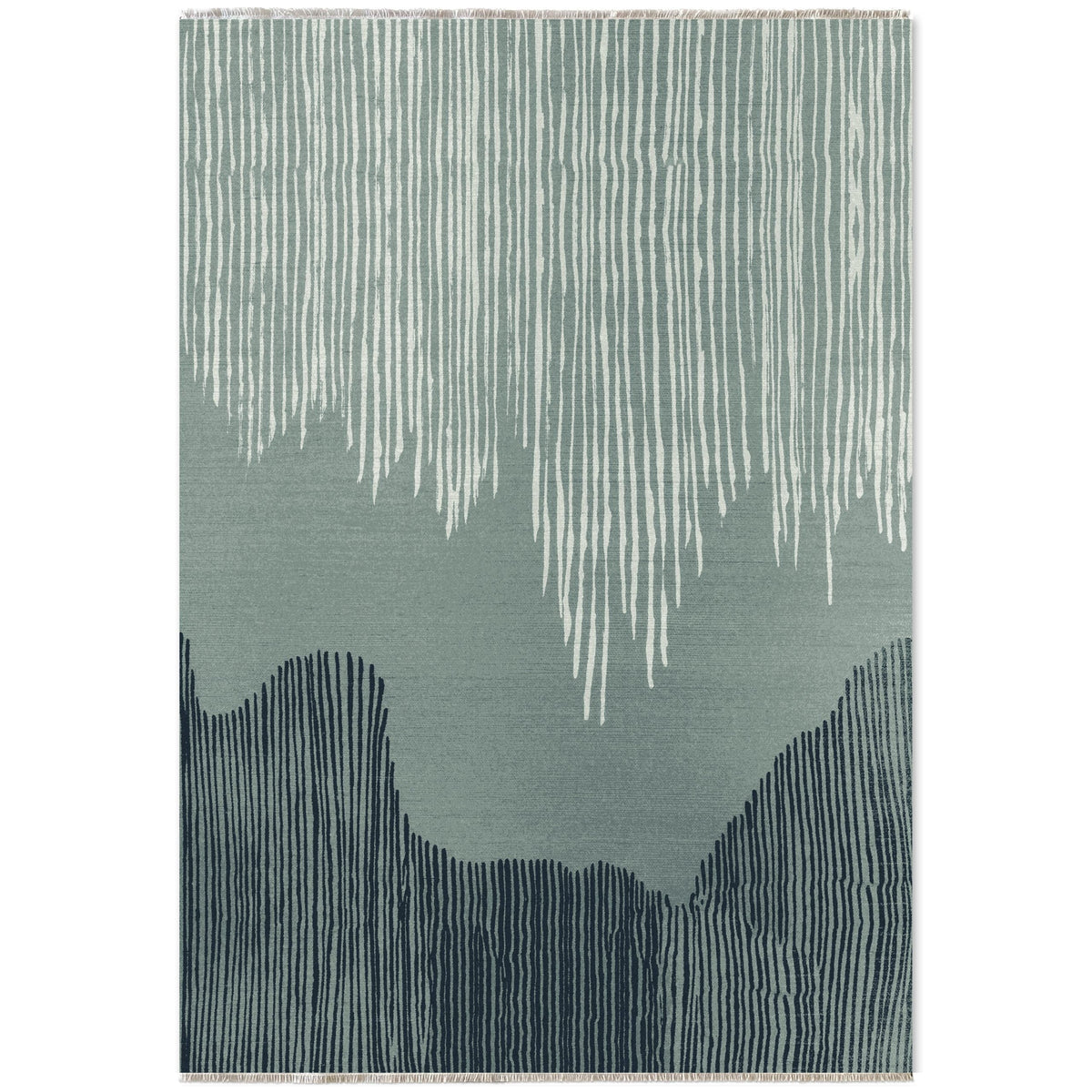 Détail du motif du tapis moderne gris lavable Alizée