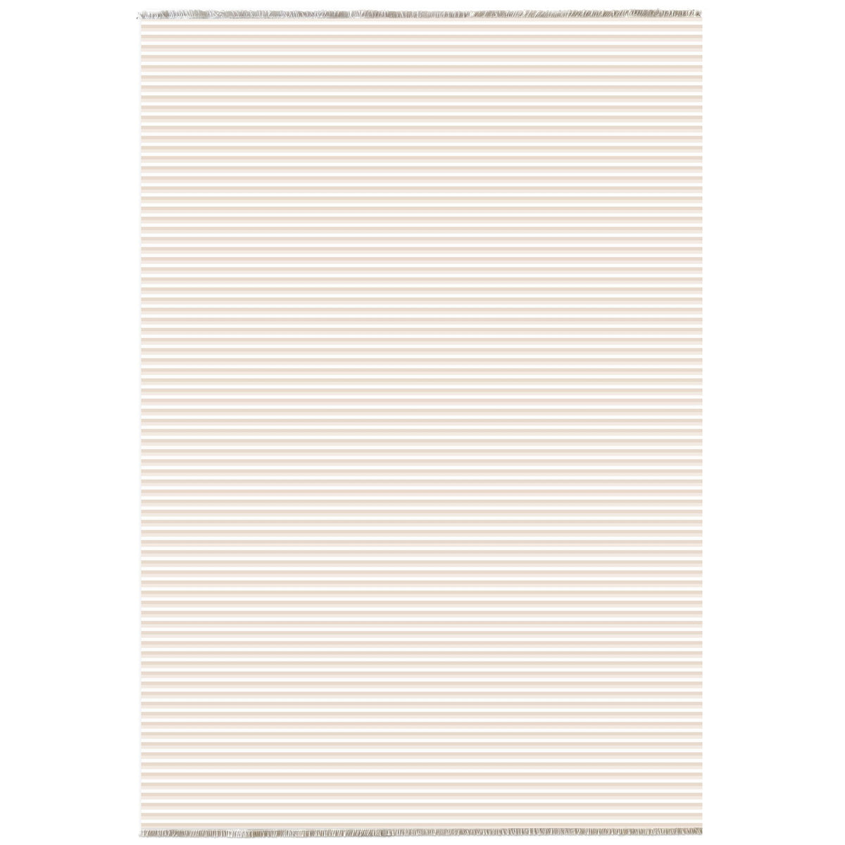 Détail du motif du tapis géométrique moderne crème et blanc lavable Sofia