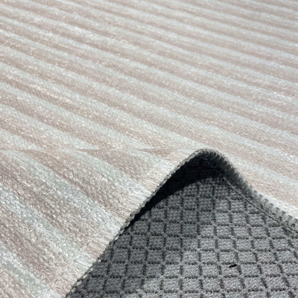 Tapis Géométrique Moderne Crème et Blanc Lavable Sofia, vue 4