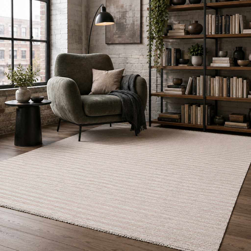 Tapis Moderne Gris Lavable Néroli, vue 8