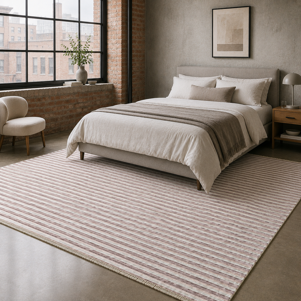 Tapis Moderne Bleu Marine Lavable Joséphine, vue 9