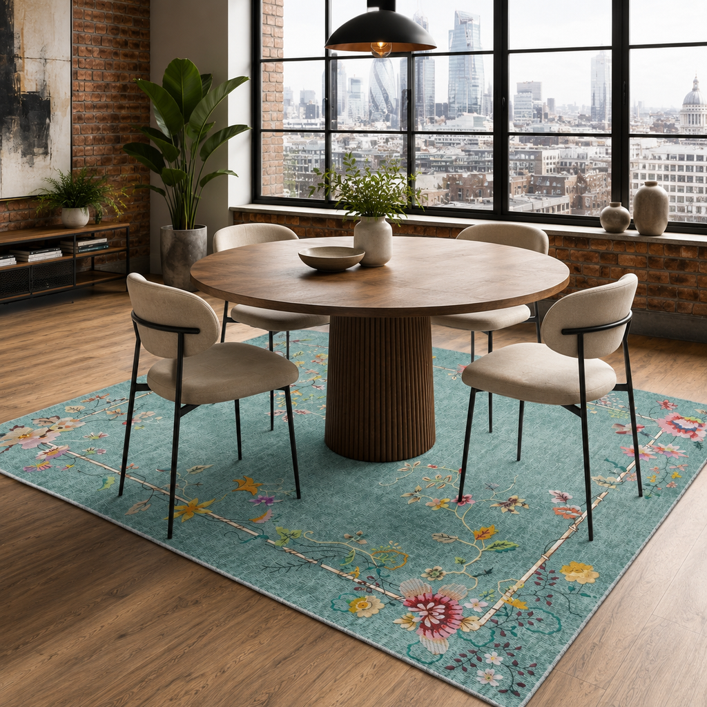 Tapis Classique Gris Lavable Elya, vue 6