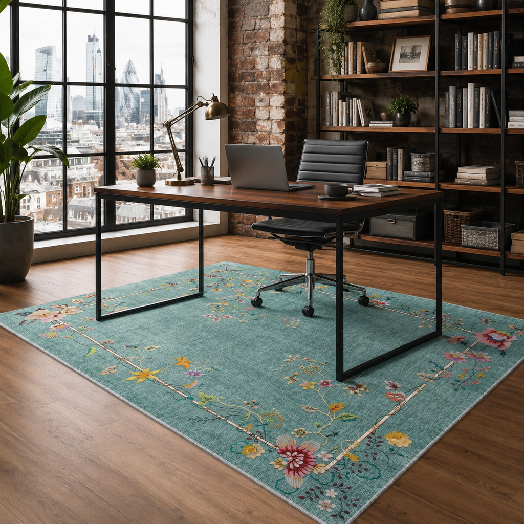 Tapis Classique Gris Lavable Elya, vue 7