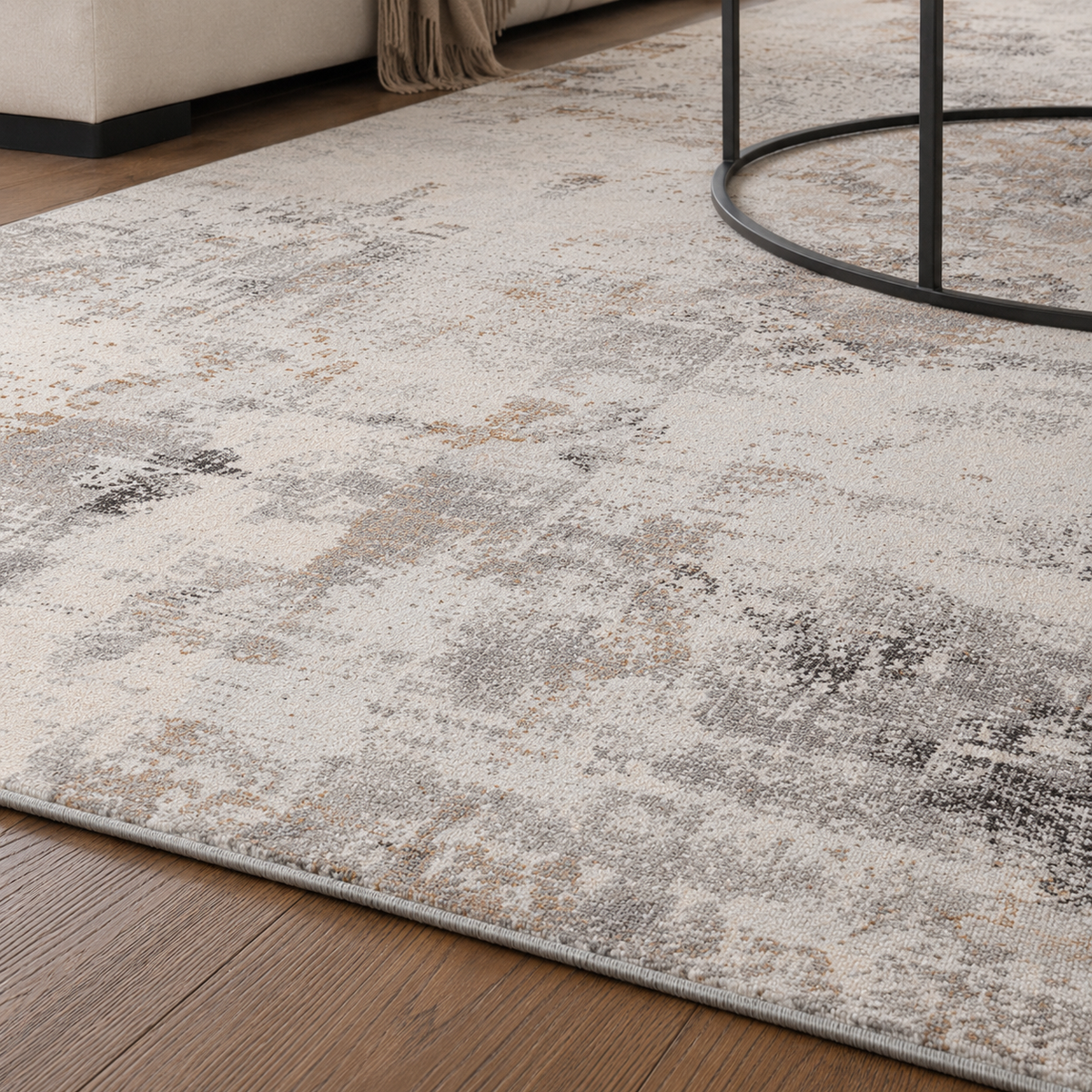 Tapis Ethnique Vintage Bleu Marine Lavable Zoé, vue 9