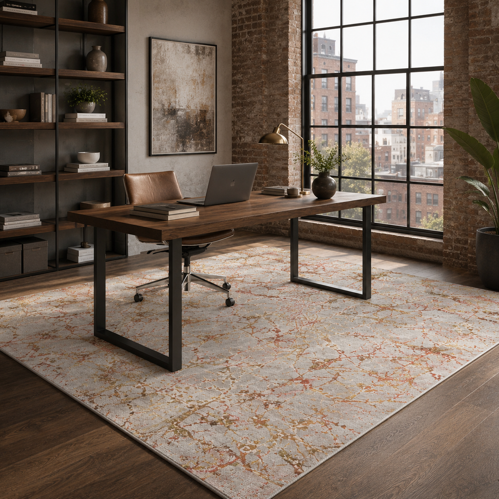 Tapis Classique Vintage Gris Lavable Brune, vue 7