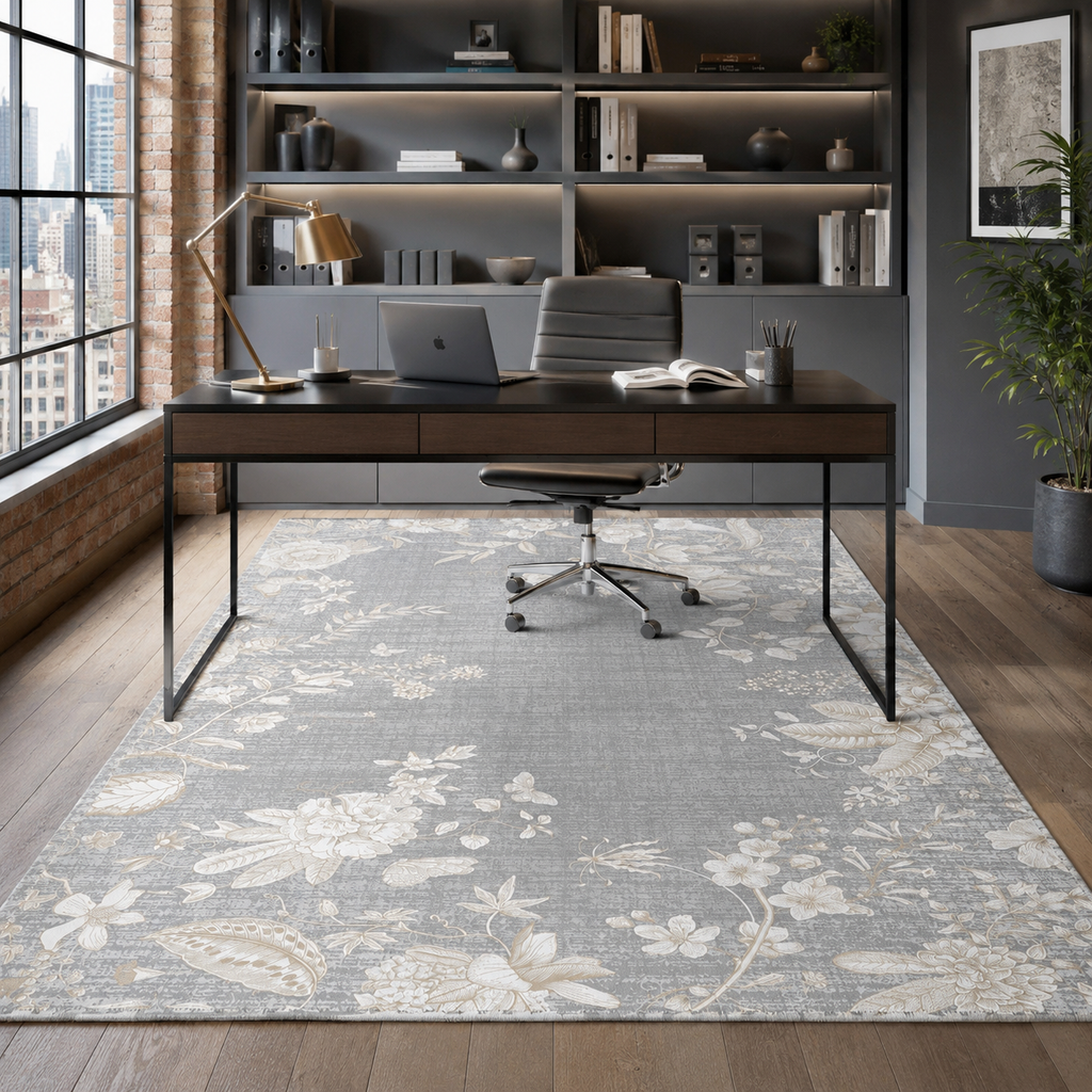 Tapis Classique Gris Lavable Nathalie, vue 6