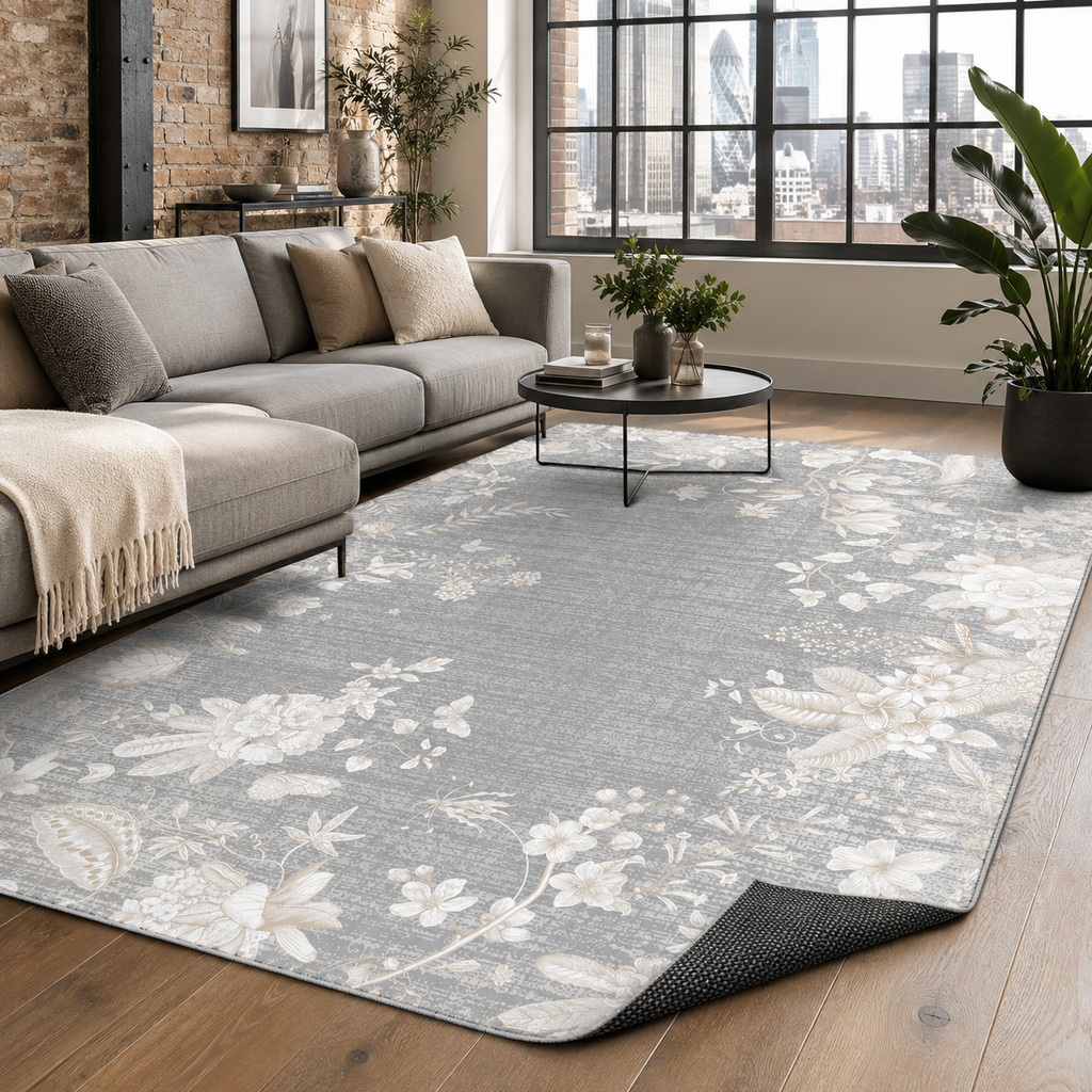 Tapis Classique Gris Lavable Nathalie, vue 10