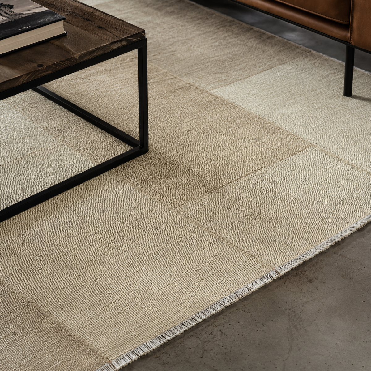 Tapis Ethnique Vintage Crème et Blanc Lavable Elsa, vue 9
