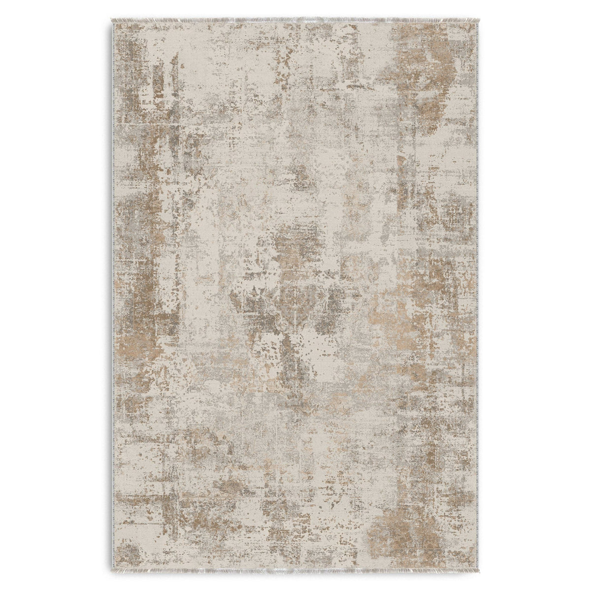 Détail du motif du tapis ethnique vintage bleu marine lavable Amina