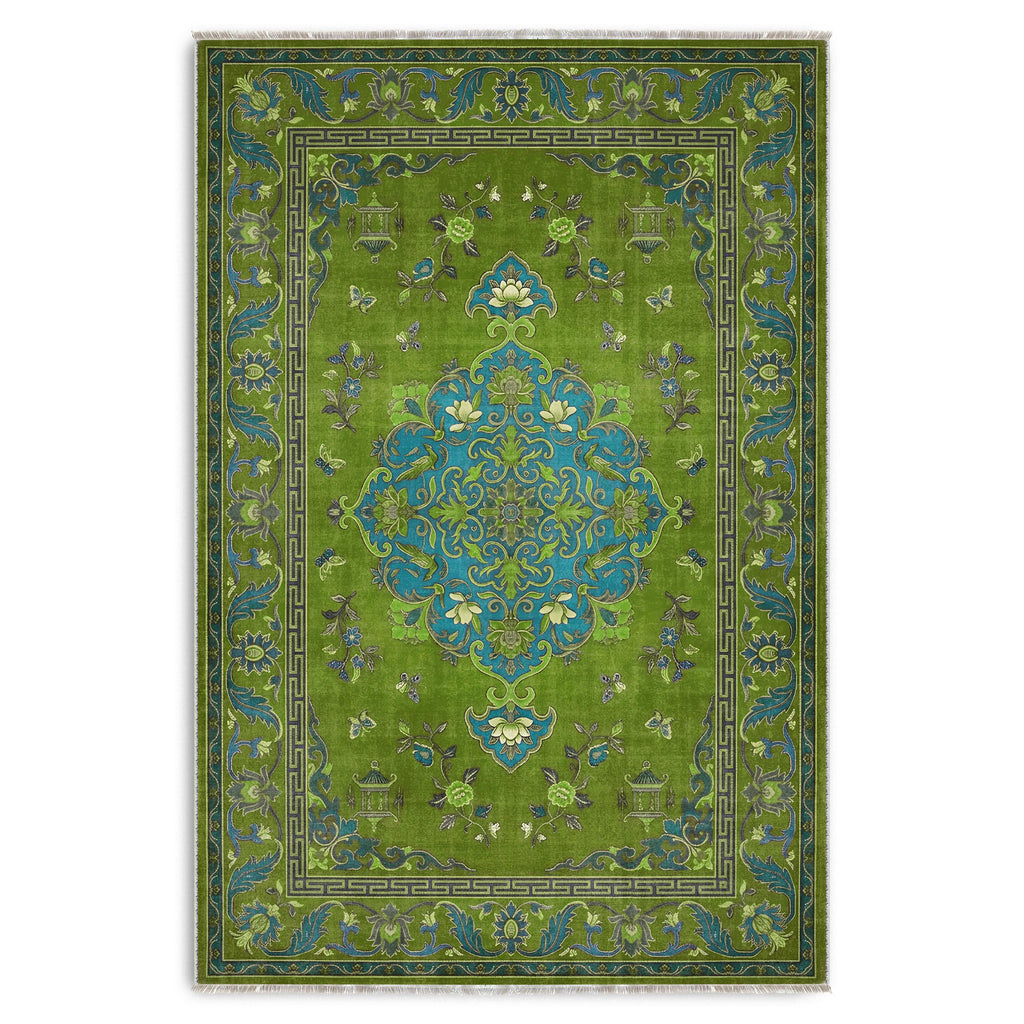 Tapis Classique Gris Lavable Azalée, vue 10